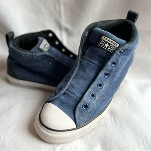 Converse Blue Suede Chuck Taylor Shoes